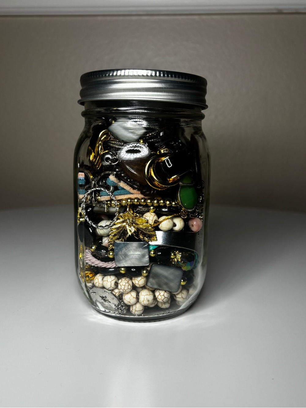 Mystery Jewelry Jar with Vintage - J48